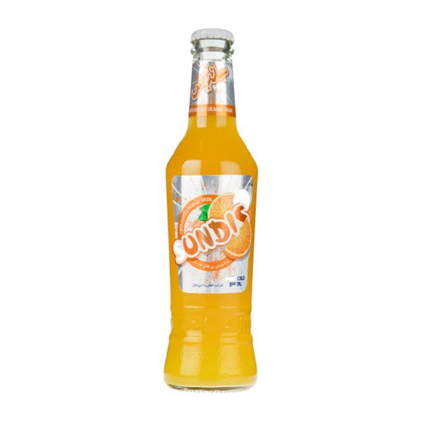 نوشیدنی پرتقال شیشه ساندیس