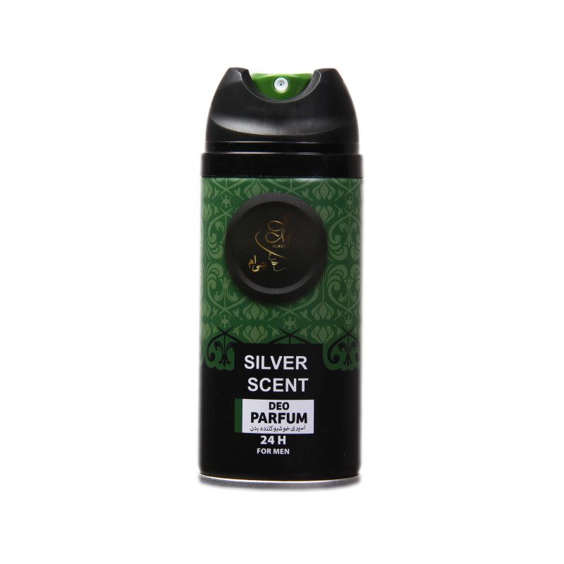 اسپری بدن مردانه با رایحه silver scent جی ام