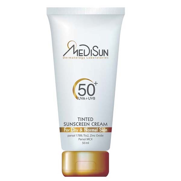 کرم ضد آفتاب SPF50 مدیسان رنگی