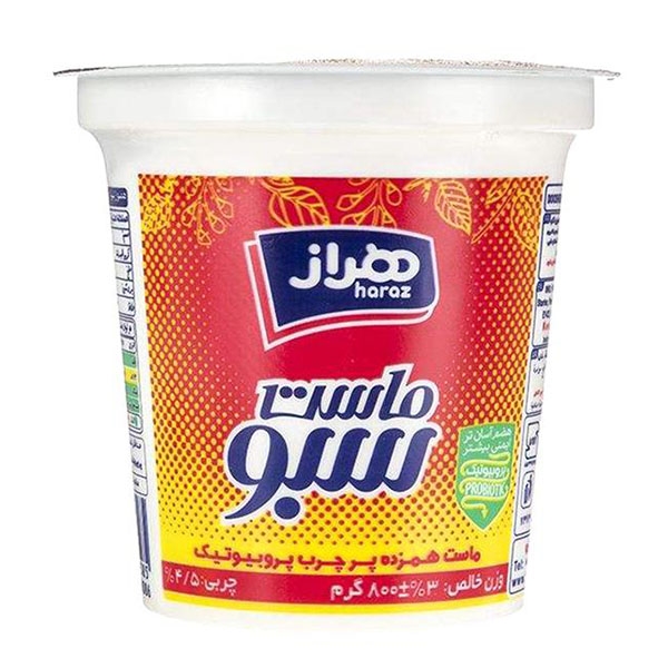 ماست سوپر 800گ 6% چربی همزده هراز