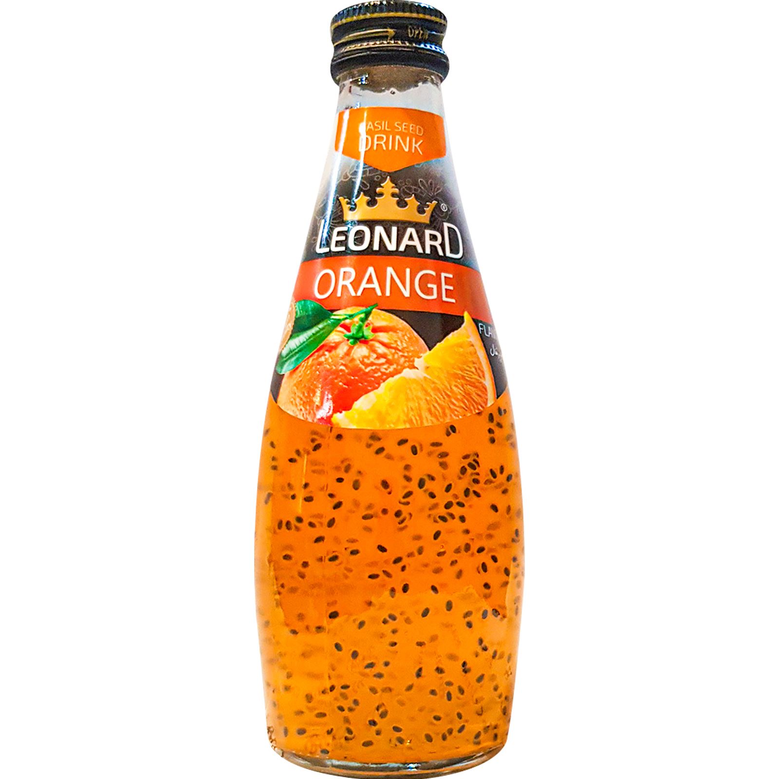 نوشیدنی تخم شربتی 300 میل پرتقال لئونارد